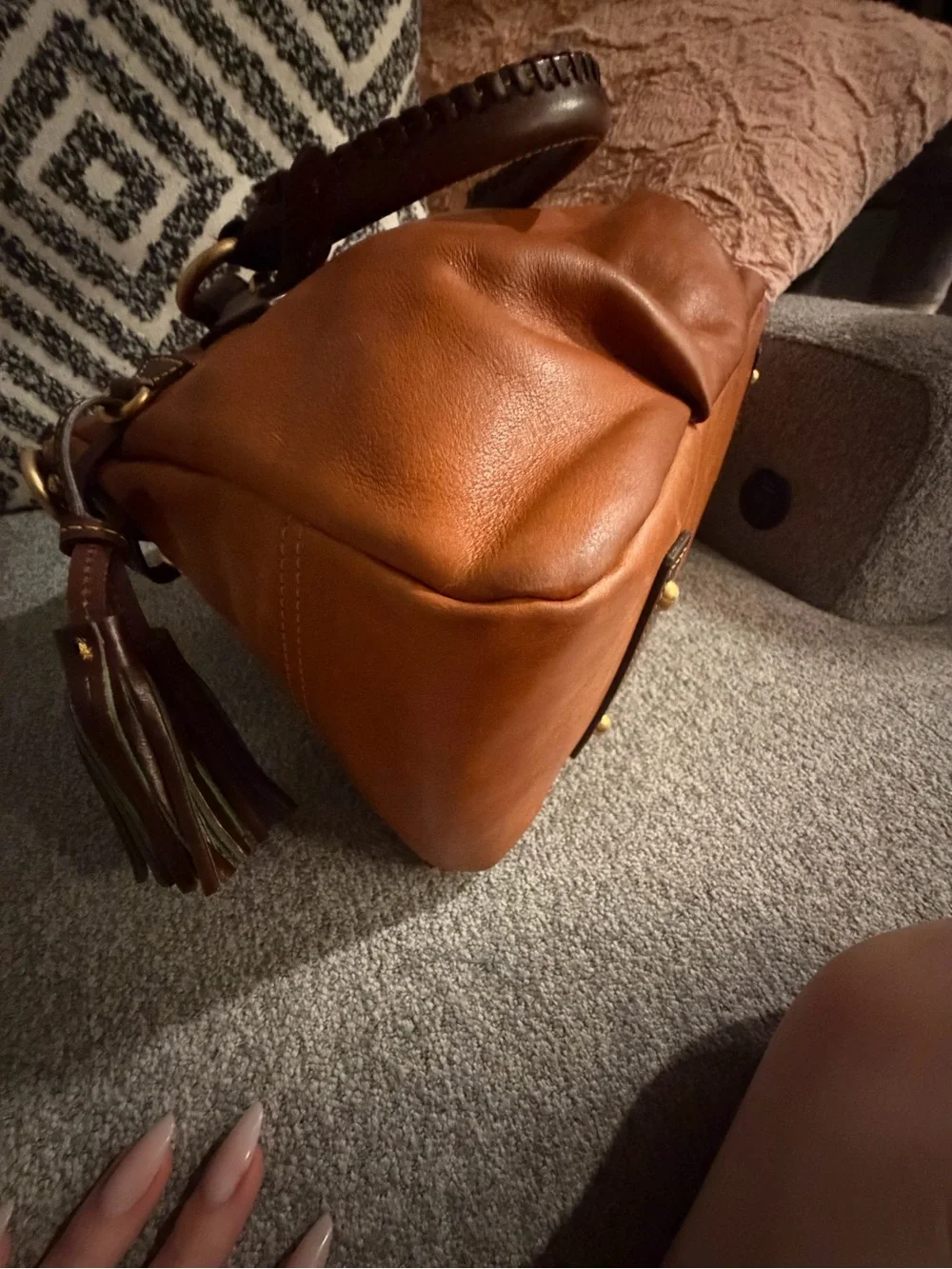 GUC Beautiful Dooney & Bourke Retired Large Stanwich Florentine Satchel